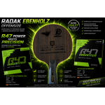 RADAK Ebenholz Carbon 7Ply Ready To Play Andro Rasanter R47/R47